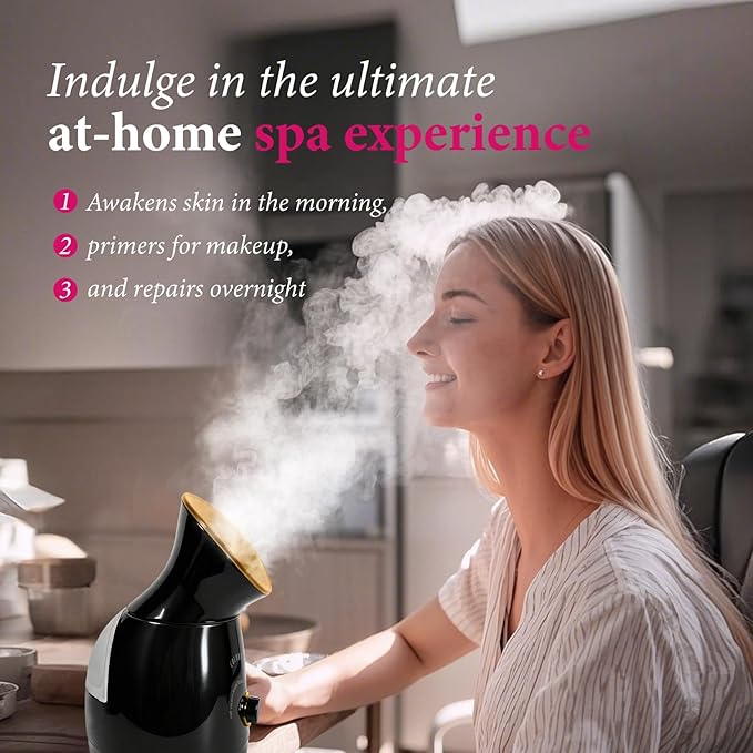 Colorfarm Facial Steamer Nano Ionic: Face Steamer Deep Cleaning Unclogs Pores - Humidifier Hot Mist Home Sauna Spa for Women Men Sinuses Moisturizing - Image 7