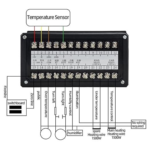 Xm-18S Egg Poultry Incubator System, 110V Automatic Egg Incubator Controller Thermostat Temperature Humidity Sensor - Image 8