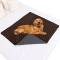 Smiry Waterproof Dog Bed Cover Pet Blanket, Soft Washable Dog Blanket for Furniture Bed Couch Sofa Reversible, Checkered (40"x50", Chocolate/Dark Grey) by Smiry