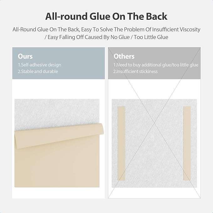 12 Pack Acoustic Panels Self Adhesive Sound Proof Foam, High Density Sound Acoustic Panel, 12X12X0.4 Inch Square Panels in Home, Office, Reccording Room, Studio,and more(Snow White) - Image 4