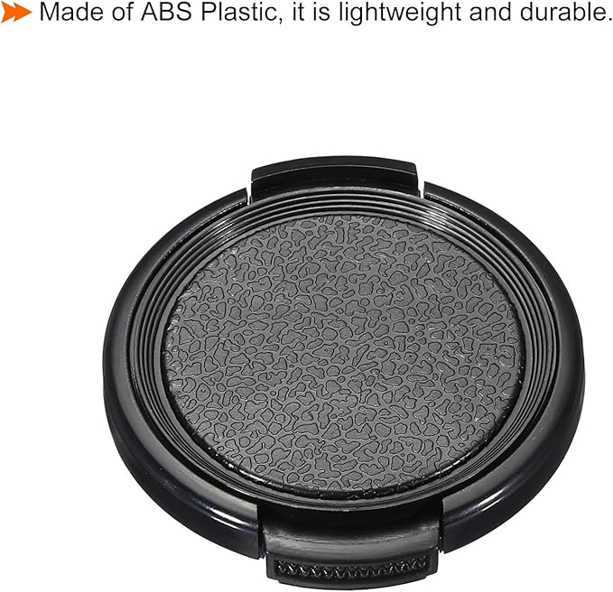 PATIKIL Camera Lens Cap, 2 Pack Sides Pinch Front Lens Cover with Microfiber Cleaning Cloth for 43mm Thread Universal DSLR Lenses for Nikon, for Fujifilm, for Pentax, for Leica - Image 5