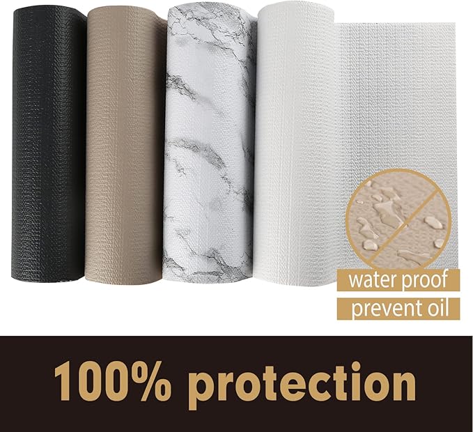 Premium Drawer and Shelf Liner for Cabinet, Non Adhesive Liner for Kitchen, Strong Grip Non Slip Shelf Liners for Kitchen Cabinets, Storage, Drawers, Shelves, Kitchenware and Tableware (Beige) - Image 6
