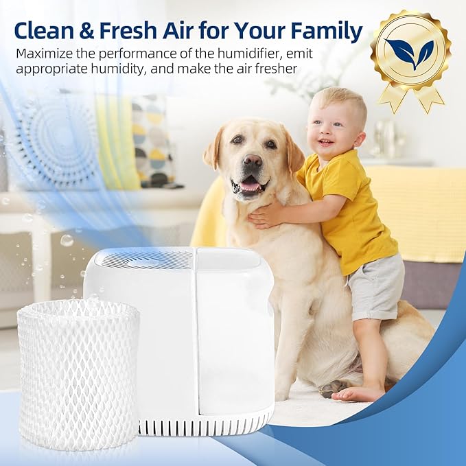 DerBlue 6 Pack Humidifier Replacement Filter Compatible with Canopy Bedside Humidifier and Nursery Humidifier,Wood Pulp & Paper Filter - Image 6