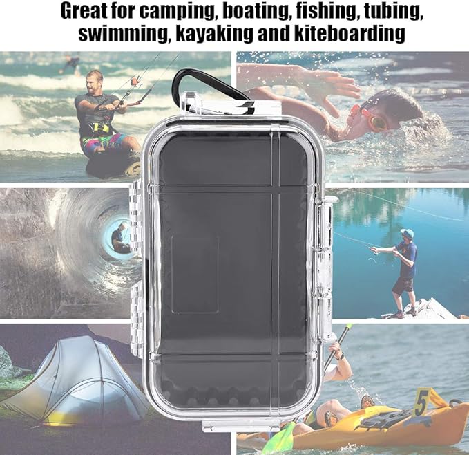 Aramox Waterproof Storage Box, Outdoor Survival Shockproof Waterproof Storage Case Airtight Carry Box Container Case - Image 2