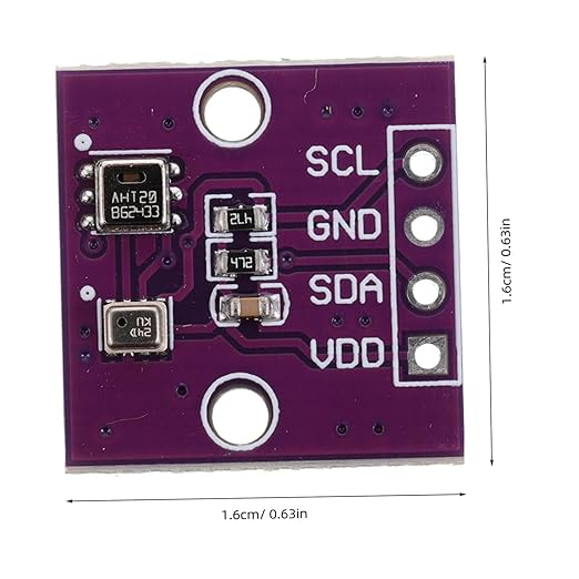 GANAZONO 5pcs Compact Digital and Humidity Sensor Module Atmospheric Pressure for Home and Mobile Device Integration High Precision Measurement for Indoor Environmental Monitoring - Image 2