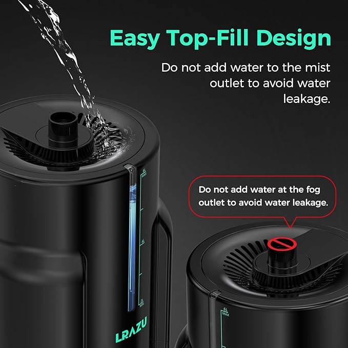 6L/1.59Gal Humidifier for Plants, Reptile Fogger Mister with Precise Temp & Humidity Probe/Expandable Hose, Smart Humidifier for Grow Tent, Mushroom, Houseplants, Reptile Tank 24H Timer - Image 4