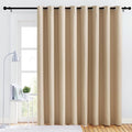 NICETOWN Thick Blackout Curtain and Drape - (120 x 90, Biscotti Beige, 1 Panel) Thermal Insulated Grommet Top Window Drapery for Bedroom, Block Out Light Curtain Panel by NICETOWN