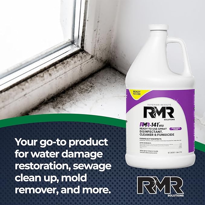 RMR-141 EPA Registered Mold and Mildew Killer, Eliminates Odors, Removes Mold, Mildew, Bacteria, and Viruses, 4 Pack of 1 Gallon Bottles - Image 3