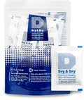 Dry & Dry 5 Gram [50 Packets] Silica Gel Packets Silica Gel Desiccants, Silica Gel Packs - Rechargeable (Food Safe) Silica Gel Packets, Silica Packets by DryDry