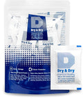 Dry & Dry 5 Gram [30 Packets] Silica Gel Packets Silica Gel Desiccants, Silica Gel Packs - Rechargeable (Food Safe) Silica Gel Packets, Silica Packets by DryDry