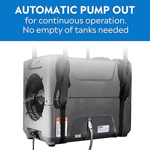 Dri-Eaz PHD 200 Commercial Dehumidifier with Pump, Industrial Dehumidifier (F515), Crawl Space and Basement Drying - Image 6