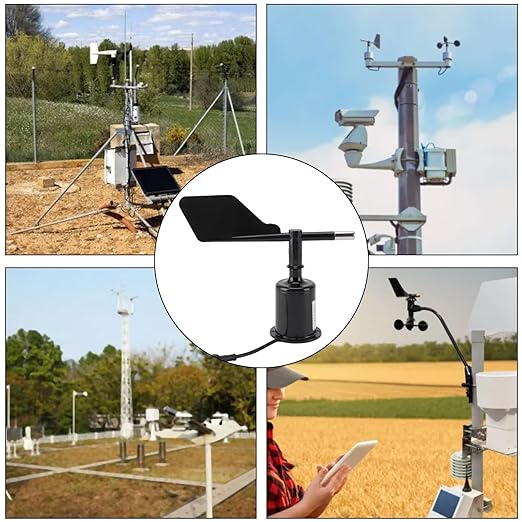 360 Degree Wind Direction Sensor DC 5V Precise Anemometer Sensor Wind Indicator Protector for Garden Greenhouse Weather Station Environmental Monitoring - Image 9