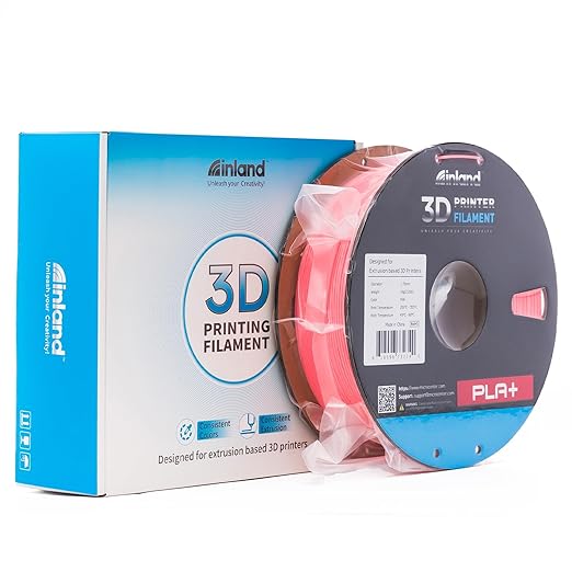 INLAND Micro Center PLA+ 3D Printing Filament 1.75mm - PLA Pro Dimensional Accuracy +/- 0.03 mm - 1kg Cardboard Spool (2.2 lbs) (1 Pack Pink, 1.75mm) - Image 8