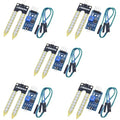 5 Pieces of LM393 3.3V-5V Soil Moisture Detection Sensor, Soil Humidity Sensor,Soil Hygrometer for Arduino Automatic Watering Systems,Robots, and Smart Cars by hiBCTR