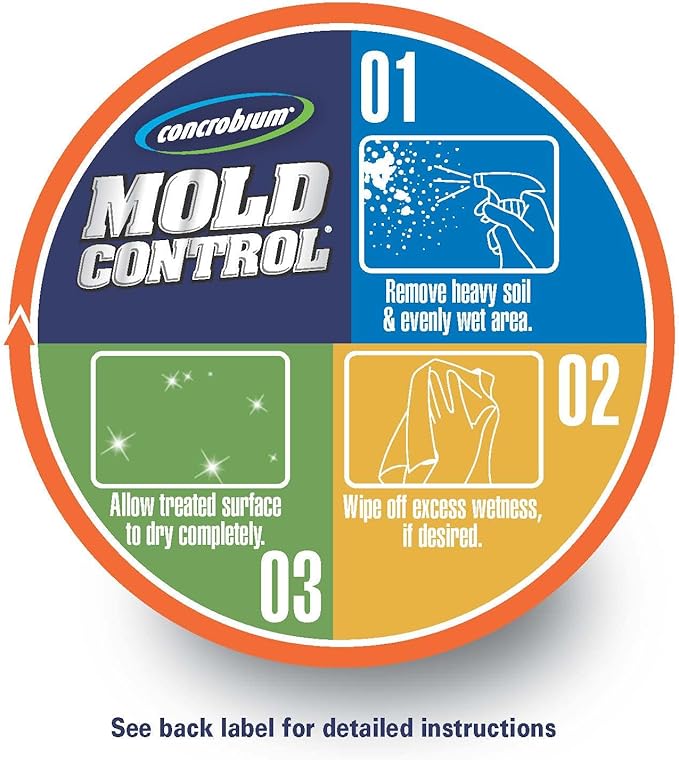 Concrobium Mold Control, 32 oz Spray – Eliminates & Prevents Mold – EPA-Registered, Bleach-Free, Odorless, VOC-Free - Image 5