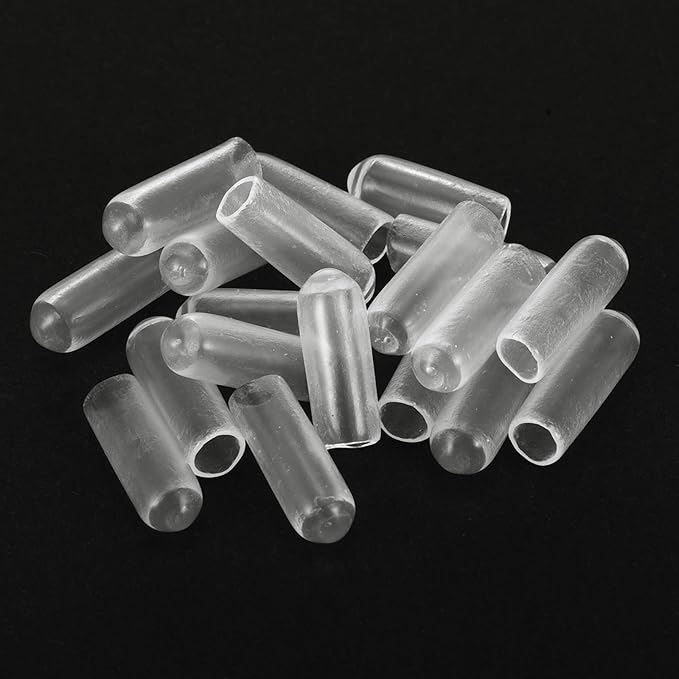 uxcell 20pcs Rubber End Caps 4.5mm ID Vinyl Round Tube Bolt Cap Cover Thread Protectors Clear - Image 4