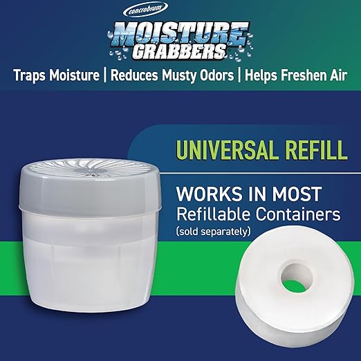 Concrobium 378489 Moisture Grabbers Moisture Absorber Refill Tablets, 4 Tablet Container - Image 5