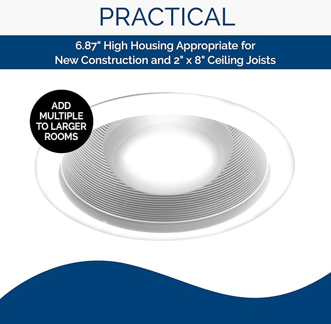 Broan-NuTone 744LED Recessed Light Ventilation Fan with LED, ENERGY STAR Certified, 70 CFM, 1.5 Sones, White - Image 4