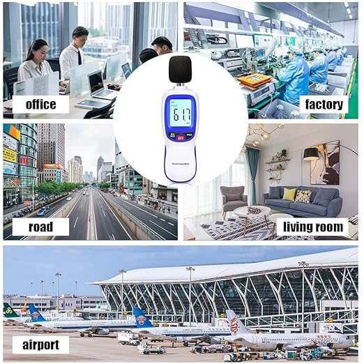 Decibel Sound Meter, Hand-Held Sound Level Meter 30dB to 13dB(A), Noise Meter Monitor with Backlight Alert, Noise Level Meter Tool for Home Office Job-site - Image 5