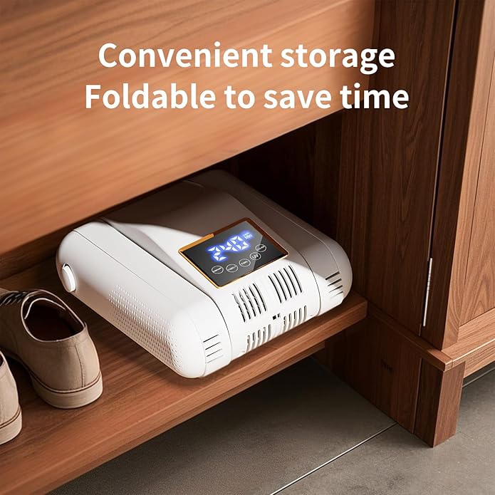 Boot Dryer for Work Boots, Shoe Dryer with Heat Blower, Glove Dryer & Boot Warmer - UV dual light source purification - intelligent timer - white - Image 7