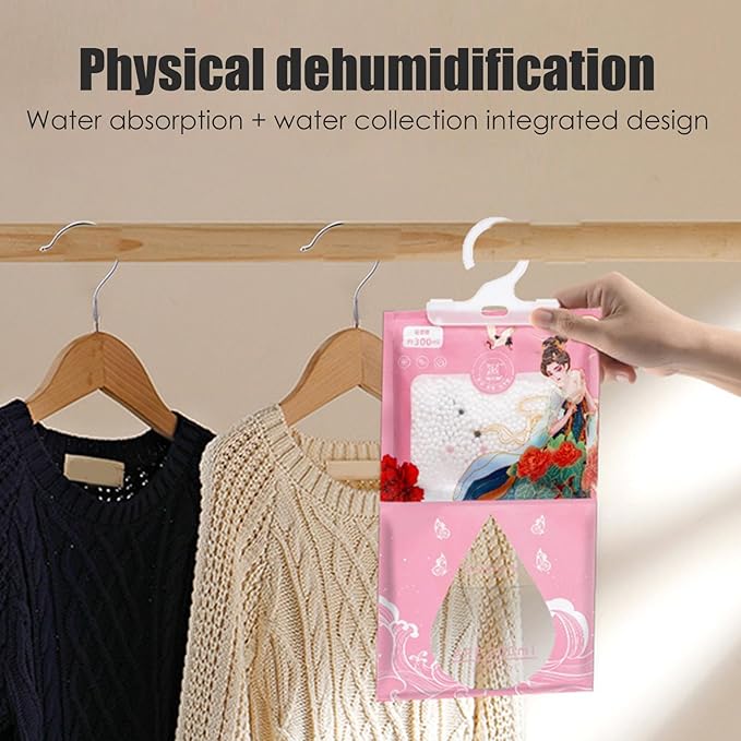 Wardrobe Dehumidifier Bags, Moisture Absorber,120g Car Dehumidifier Moisture Absorbers - Flexible Dehumidification Bag for Bedrooms, Basements, Bookcases - Image 8
