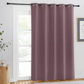 NICETOWN Blackout Dry Rose Curtain for Windows 84 inch Long - Thermal Insulated Solid Grommet Room Darkening Drape Sound Reducing for Bedroom/Living Room (1 Panel, W66 x L84) by NICETOWN