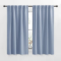 NICETOWN Blackout Curtains Window Panel Drapes - (Vintage Blue Color) W42 x L63, 2 Panels, Home Decoration Light Blocking Thermal Insulated Blackout Rod Pocket & Back Loop Draperies for Living Room by NICETOWN