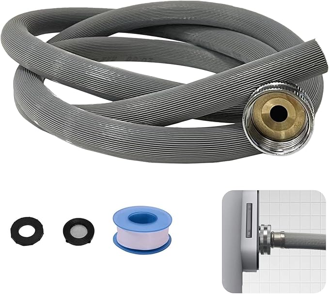 Dehumidifier Drain Hose 3/4 Inch FHT Connection, With Brass Joint To Prevent Water Leakage, Fully Compatible With Most Of Dehumidifiers，8ft by Unknown