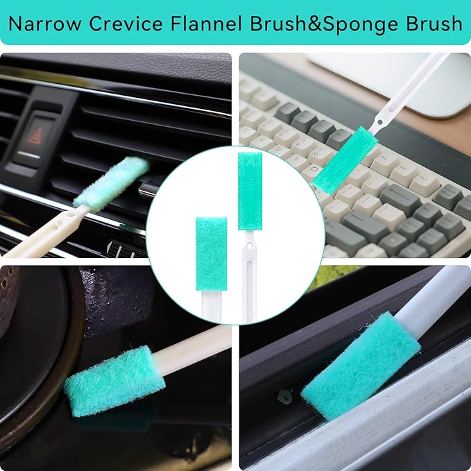 Ice Maker Cleaning Brush Set, Small Cleaning Brushes for Narrow Crevices and Long Pipes, 8 Pcs Tight Places Cleaning Brush and 2 Pcs Tube Brush - Image 5