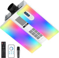 Bathroom Exhaust Fan with Heater, Light, Bluetooth Speaker and Odor & Humidity Sensors, 230 CFM Quiet Ceiling Fan with 3 Dynamic RGB Lighting, 3CCT - Remote App Control - Works with Alexa by VallisCo
