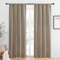 NICETOWN Blackout Curtains for Living Curtains, Taupe, 2 Panels, 42 by 84, Room Darkening Window Curtain Panels, Easy-Care Solid Thermal Insulated Draperies/Drapes for Daughter Room by NICETOWN