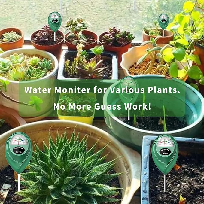 Soil Moisture Meter, Soil Moisture Monitor for House Plants, Soil Hygrometer Moisture Sensor for Indoor & Outdoor, Garden, Farm, Lawn Plant Care, No Battery Needed(Green) - Image 7