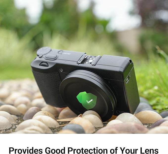 JJC Aluminum Lens Cap Cover Protector for Ricoh GR IIIx GR IIIx HDF GR3x HDF GR III GR III HDF GR3 HDF GR II GR2 with Soft EVA Interior -Black - Image 4