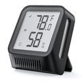 X-Sense WiFi Thermometer Indoor Hygrometer, Digital Temperature Sensor with App Control, Notification Alerts, Temperature Humidity for Bedroom, SBS50 Base Station Required (Not Included), Black by X-Sense