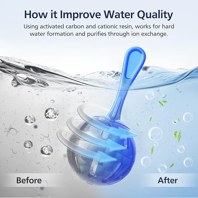 12 Pack Universal Humidifier Tank Cleaner Demineralization Cleaning Ball for All Humidifiers and Fish Tank, Demineralization Cartridge for humidifier, Purifies Water Eliminates White Dust and Odor - Image 3