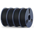 Matte PLA Filament 1.75mm, 4kg(8.8lbs) SUNLU 3D Printer Filament, Matte Surface Texture, No Clogging, Less Brittle, Black 4 Pack by YOOPAI