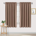 DWCN Blackout Curtains for Living Room Thermal Insulated, Energy Saving & Noise Reducing Bedroom Curtains, Khaki, W 70x L 72 Inch, Set of 2 Rod Pocket Curtain Panels by DWCN