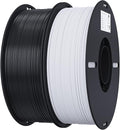 Creality 3D Printer Filament, 1.75mm Bundle 2kg PLA Printer Filament, Dimensional Accuracy +/- 0.02mm, No-Tangling Strong Bonding & Overhang Performance, Fit Most FDM Printer (Black & White 2-Pack) by CREALITYFALCONLASERENGRAVER
