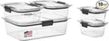 Rubbermaid Brilliance Food Storage Containers, Set of 5 (10 Pieces), BPA-Free, Leak-Proof, Clear by Rubbermaid