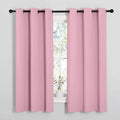 NICETOWN Window Curtain Panels, Thermal Insulated Solid Grommet Blackout Draperies/Drapes for Basement (Crystal Pink, 1 Pair, 34 by 54-inch) by NICETOWN