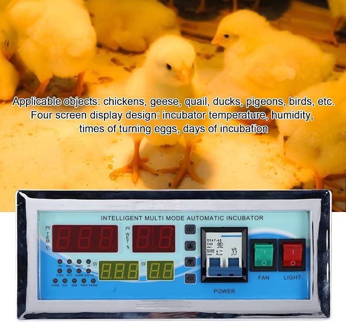 Egg Incubator Controller 110V Microcomputer Automatic Intelligent Temperature Humidity Control Thermostat for Chicken Quail Pigeons (#1) - Image 6