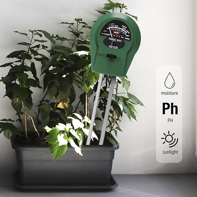 3-in-1 Soil pH Meter - Moisture, Light, and pH Tester for Garden, Lawn, Farm, Indoor & Outdoor Plant Care, Green - Image 7