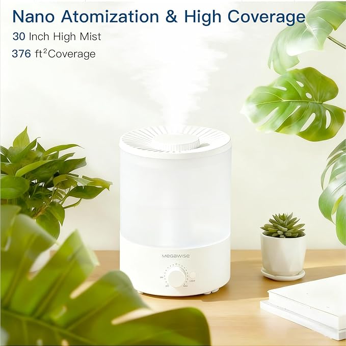 Cool Mist Humidifiers for Babies, Bedroom, Nursery, Home and Office | Super Quiet Ultrasonic Vaporizer, Large Top-Refill 3.5L, Essential Oil Diffuser, Auto Off, Easy Clean - Image 2