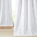 NICETOWN Room Darkening Curtain Panels for Living Room, 52 inches by 90 inches, Greyish White, Home Fashion Decor Foil Printed Wave Lines Thermal Insulated for Bedroom/Nursery by NICETOWN