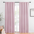 NICETOWN Living Room Blackout Curtains - Nursery Essential Thermal Insulated Solid Rod Pocket Blackout Panels/Drapes (Lavender Pink=Baby Pink, 1 Pair, 42 x 84 Inch) by NICETOWN