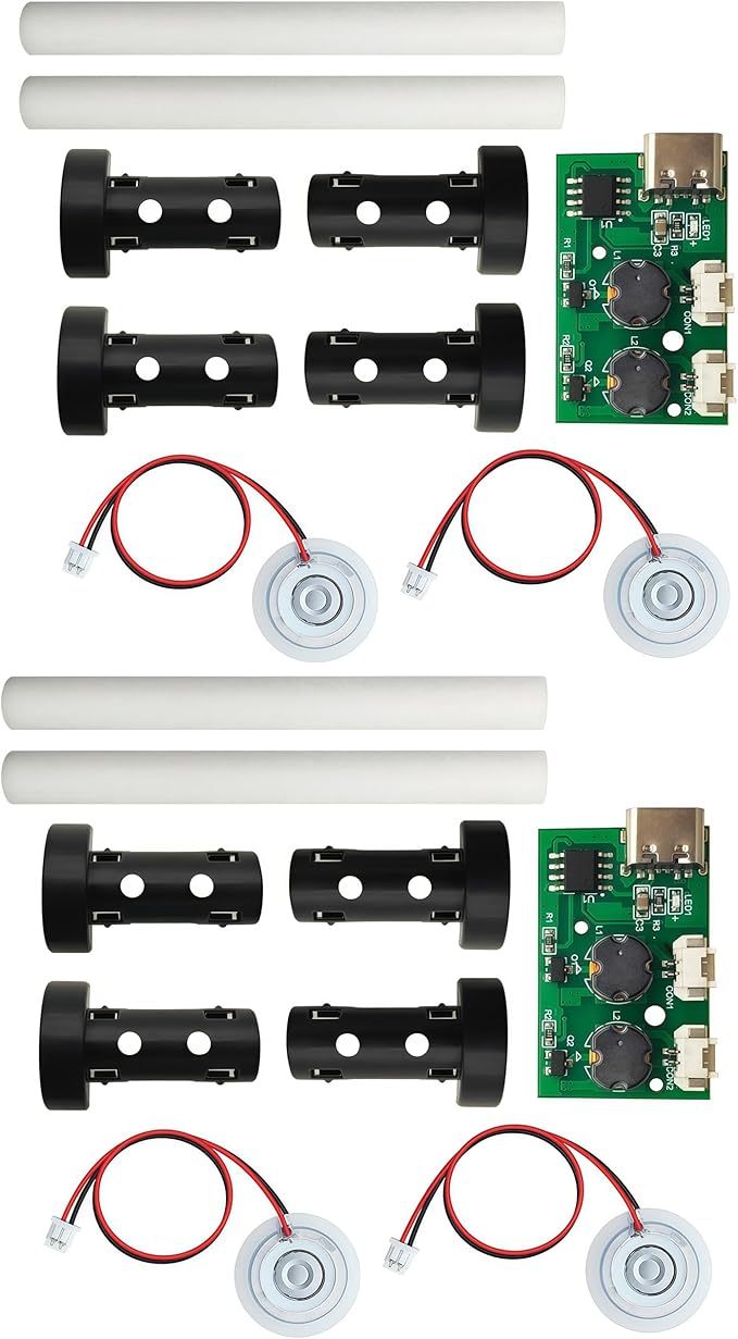 2Pcs DC5V Humidifieration Atomization Disc Type-C Interface 1 To 2 Double Nozzle Spray No Switch Humidifier Module DIY Atomization Control Drive Circuit Board by WelcometoSazkJere