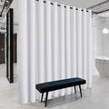 RYB HOME Extra Wide Curtains for Divider for Room Separation Soundproof Temporary Door Curtains for Bedroom Closet Office Home Theatre Garage Living Room Privacy, W 20 x T 7.5 ft, Greyish White by RYBHOME
