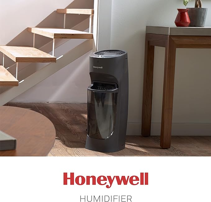 Honeywell Top Fill Tower Humidifier, Digital Humidistat, Black – Cool Mist Humidifiers for Bedroom, Home or Office with Space-Saving Tower Design - Image 8