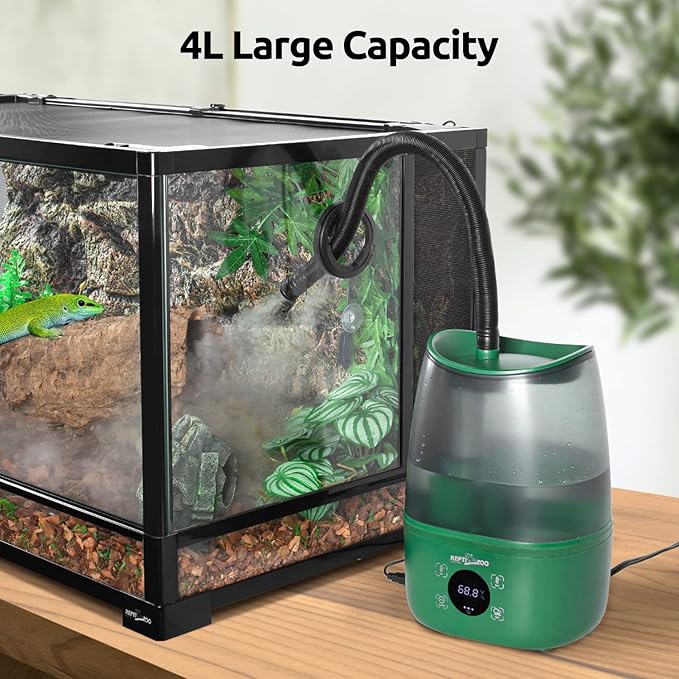 REPTIZOO Reptile Humidifier Fogger, 4L Large Reptile Fogger with Humidity Control, Terrarium Humidifiers with Extended Tube Automatic Reptile Misting System for Reptiles Amphibians Herps Vivarium - Image 6