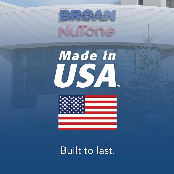 Broan-NuTone Bathroom Exhaust Fan with LED Light and Roomside Installation, ENERGY STAR Certified, 110 CFM, Very Quiet 1.0 Sones White, AE110L - Image 7